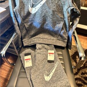 Nike Kids Gray hoodie and matching sweatpants
